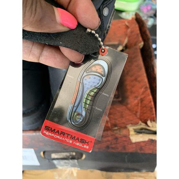 Milwaukee Leather Men's 8" Motorcycle Logger Boot w/ Cap Toe Lace Up Sz 7.5 - Picture 11 of 16